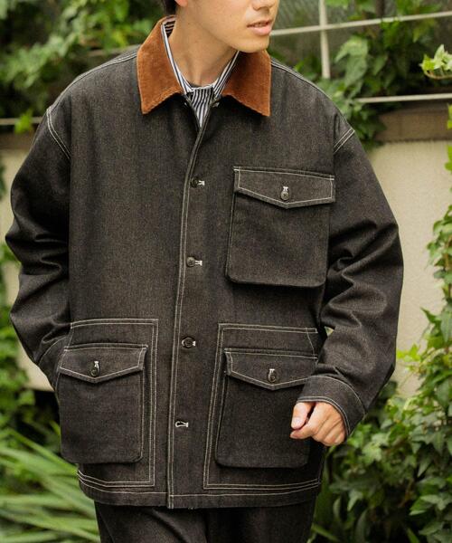 セール】デニム カバーオールジャケット（カバーオール）｜ITEMS