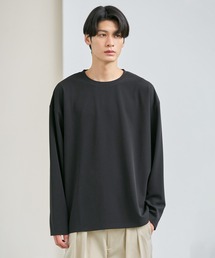 静電気防止ドライアムンゼンクルーネック&モックネックベーシックロングスリーブTシャツ