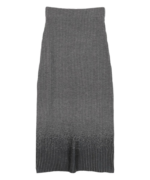 miette（ミエット）の「箔プリントリブニットスカート（スカート・レディース・グレー/ブラック/レッド・FREE）」の21枚目の写真