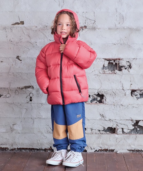 BIG FIELD(ビッグフィールド)の「アトラスマウンテンジャケット(ダウンジャケット/コート・キッズ・ブラック/カーキ/ブラウン/レッド/パープル/イエロー・80/90/95/100/110/120/130/140/150)」の17枚目の写真