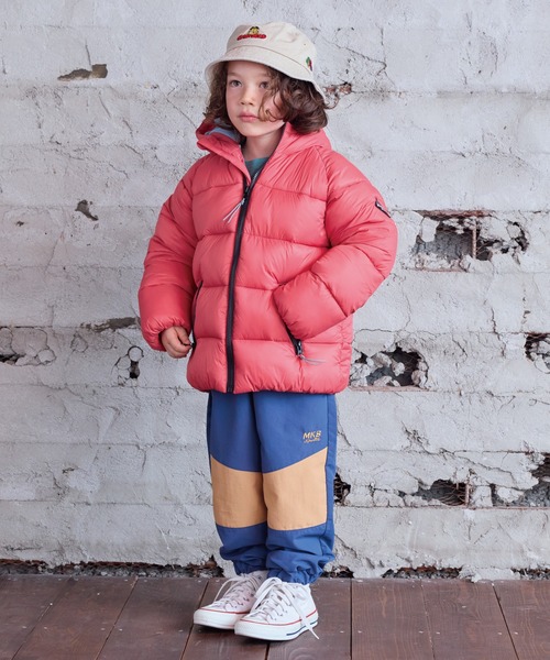 BIG FIELD(ビッグフィールド)の「アトラスマウンテンジャケット(ダウンジャケット/コート・キッズ・ブラック/カーキ/ブラウン/レッド/パープル/イエロー・80/90/95/100/110/120/130/140/150)」の15枚目の写真