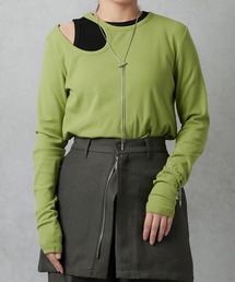 Lull | 【Lull / ルル】肩開きデザインカットソー(Tシャツ/カットソー)