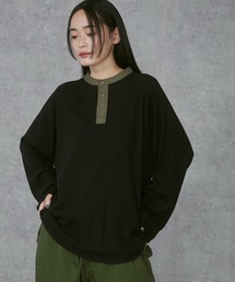 WEGO/ラグランヘンリーネックT