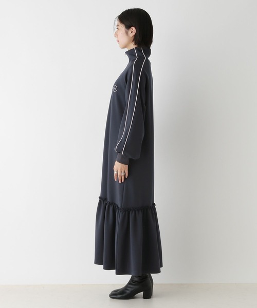 RAGEBLUE（レイジブルー）の「ハーフジップ/ハイネックトラックジャージワンピース（ワンピース・レディース・グレー/ネイビー・FREE）」の7枚目の写真