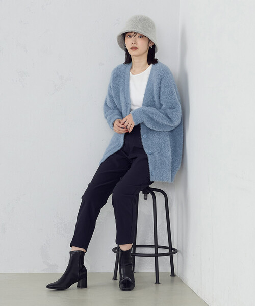 COMME CA ISM(コムサイズム)の「綿100% 吸湿発熱 あったか クルーネックTシャツ(Tシャツ/カットソー・レディース・ブラック/ホワイト/ライトグレー/チャコール・MEDIUM/LARGE)」の10枚目の写真