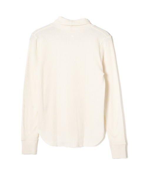 JUGLANS(ユグランス)の「【Hanes/ヘインズ】HW4-A504 TURTLENECK/タートルネック/ロングスリーブ/ワッフル/フリーサイズ/レディース(Tシャツ/カットソー・レディース・ネイビー/オフホワイト/グレー/ブラック・FREE)」の13枚目の写真