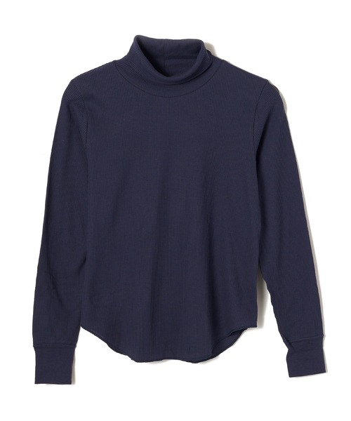 JUGLANS(ユグランス)の「【Hanes/ヘインズ】HW4-A504 TURTLENECK/タートルネック/ロングスリーブ/ワッフル/フリーサイズ/レディース(Tシャツ/カットソー・レディース・ネイビー/オフホワイト/グレー/ブラック・FREE)」の9枚目の写真