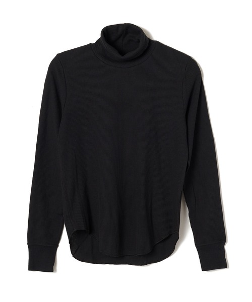 JUGLANS(ユグランス)の「【Hanes/ヘインズ】HW4-A504 TURTLENECK/タートルネック/ロングスリーブ/ワッフル/フリーサイズ/レディース(Tシャツ/カットソー・レディース・ネイビー/オフホワイト/グレー/ブラック・FREE)」の7枚目の写真