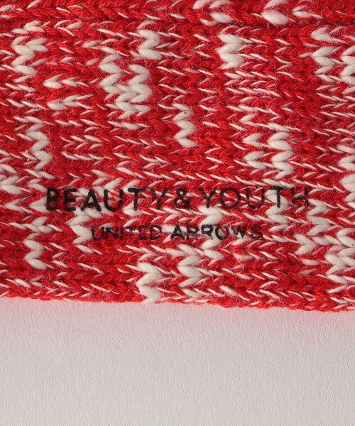 BEAUTY&YOUTH UNITED ARROWS（ビューティーアンドユースユナイテッドアローズ）の「ビッグ スラブ ソックス（ソックス/靴下・メンズ・レッド/ブラック/イエロー・FREE）」の5枚目の写真