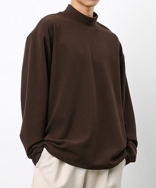 rehacer(レアセル)の「R. : Micro Fleece Bottle Neck L/S CS(Tシャツ/カットソー・メンズ・チャコールグレー/ブラウン・LARGE/X-LARGE/MEDIUM)」の6枚目の写真