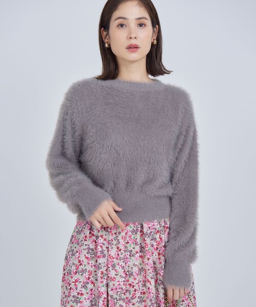 【セール】ナイロンファー ニット（ニット/セーター）｜組曲（クミキョク）