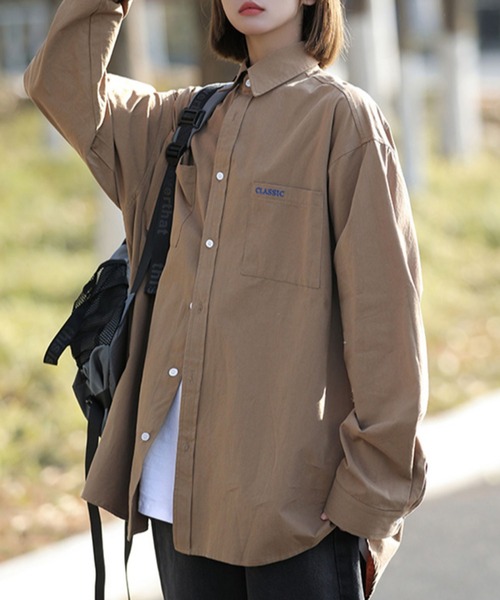 シンプルロングスリーブシャツ（シャツ/ブラウス）｜MGV（エムジー