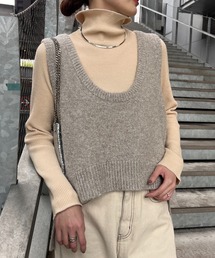 CIAOPANIC TYPY | 深Uネックラメニットベスト(ベスト)