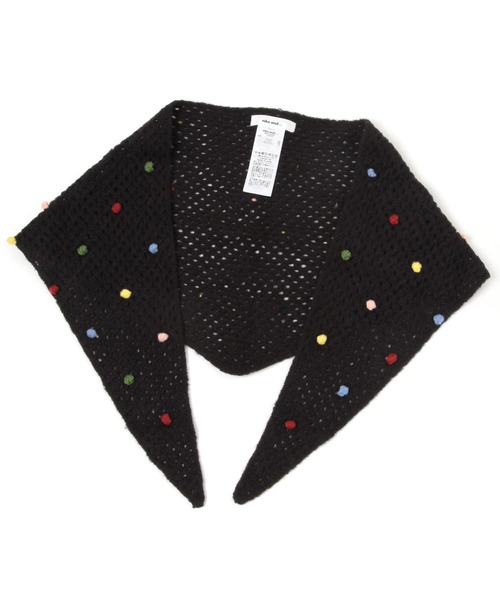 niko and...(ニコアンド)の「オリジナルトライアングルニットスカーフ(ストール/ショール・レディース・ブラック/ベージュ・0)」の3枚目の写真