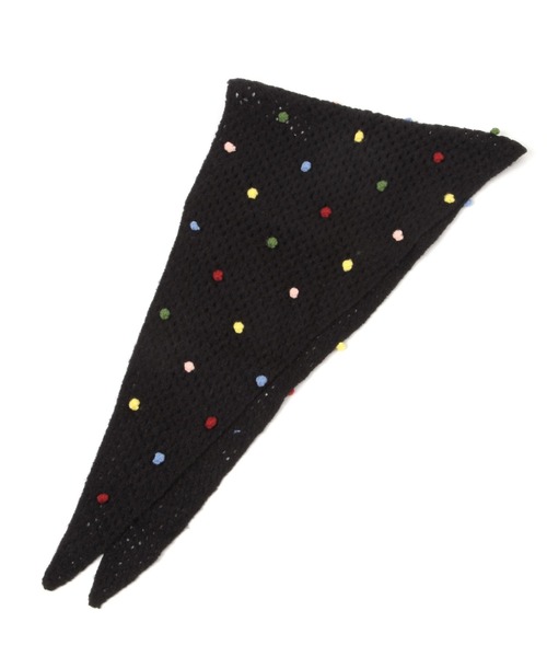 niko and...(ニコアンド)の「オリジナルトライアングルニットスカーフ(ストール/ショール・レディース・ブラック/ベージュ・0)」の5枚目の写真