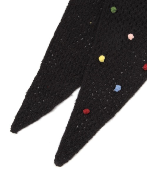 niko and...(ニコアンド)の「オリジナルトライアングルニットスカーフ(ストール/ショール・レディース・ブラック/ベージュ・0)」の7枚目の写真