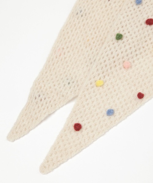 niko and...(ニコアンド)の「オリジナルトライアングルニットスカーフ(ストール/ショール・レディース・ブラック/ベージュ・0)」の10枚目の写真