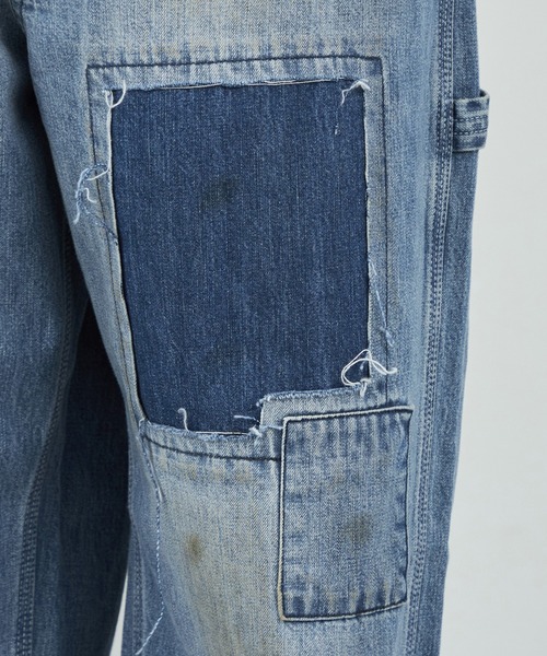 パンツ LEE / DUNGAREES PANTS denim painter Vtg Lee Dungarees Carpenter Jeans Distressed Denim Painter