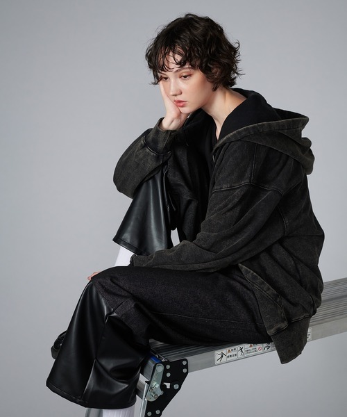ONCILY(オンシェリー)の「EMBROIDERY ROLL-UP DENIM PANTS / デザイン刺繍ロールアップデニムパンツ(デニムパンツ・メンズ・ブラック/インディゴブルー・SMALL/MEDIUM/LARGE)」の22枚目の写真