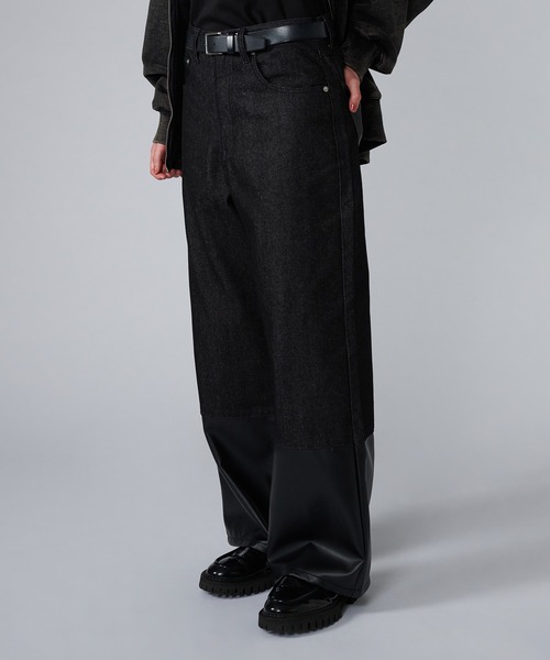 EMBROIDERY ROLL-UP DENIM PANTS / デザイン刺繍ロールアップデニム