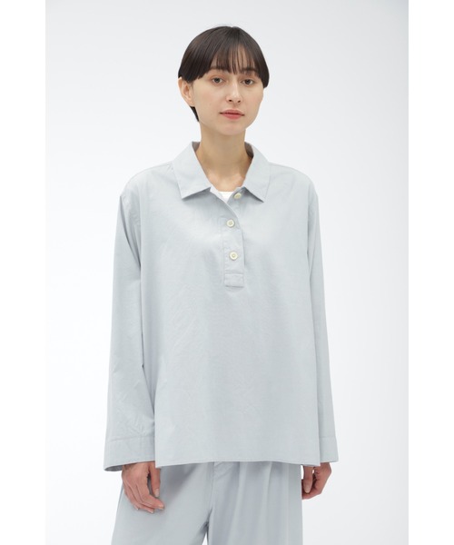 【美品】マーガレットハウエル　リネンブラウス　プルオーバー　Ⅱ マーガレットハウエル リネン プルオーバー シャツ ブラウス mhl