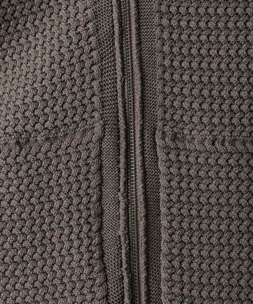 MICHEL KLEIN HOMME (ミッシェルクランオム)の「ニットノーカラーブルゾン セットアップ(ブルゾン・メンズ・ブラウン/ブラック・MEDIUM/X-LARGE/LARGE)」の8枚目の写真
