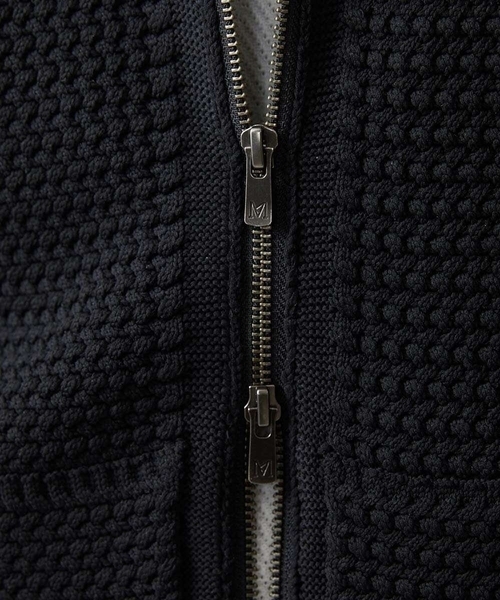 ニットノーカラーブルゾン セットアップ（ブルゾン）｜MICHEL KLEIN