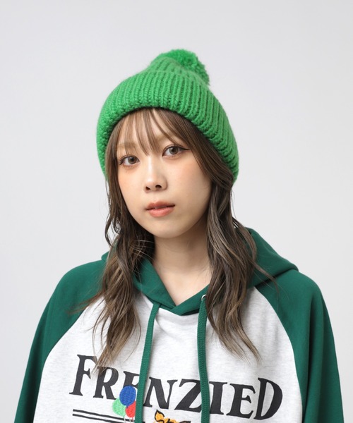 RNA（アールエヌエー）の「E5045 ローゲージニットＣＡＰ（ニットキャップ/ビーニー・レディース・グリーン/杢グレー/ブラック・FREE）」の3枚目の写真