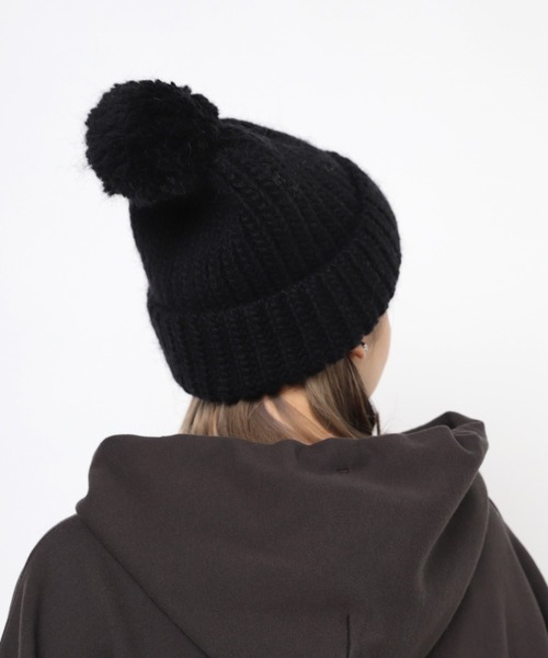 RNA（アールエヌエー）の「E5045 ローゲージニットＣＡＰ（ニットキャップ/ビーニー・レディース・グリーン/杢グレー/ブラック・FREE）」の9枚目の写真