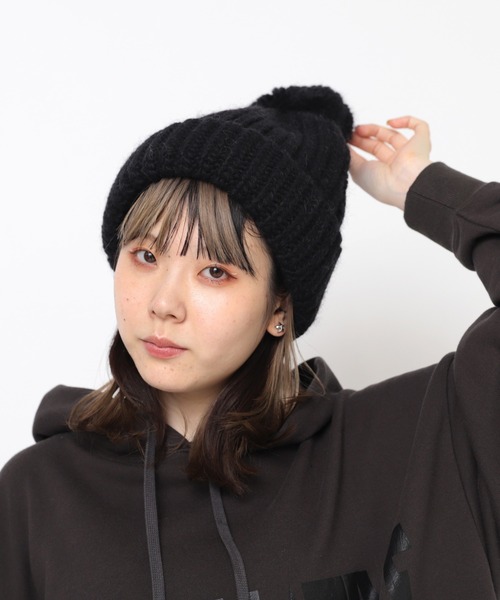 RNA（アールエヌエー）の「E5045 ローゲージニットＣＡＰ（ニットキャップ/ビーニー・レディース・グリーン/杢グレー/ブラック・FREE）」の8枚目の写真