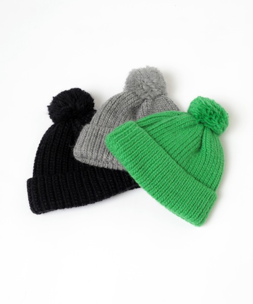 RNA（アールエヌエー）の「E5045 ローゲージニットＣＡＰ（ニットキャップ/ビーニー・レディース・グリーン/杢グレー/ブラック・FREE）」の7枚目の写真