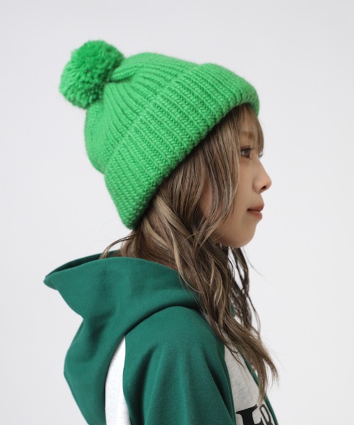 RNA（アールエヌエー）の「E5045 ローゲージニットＣＡＰ（ニットキャップ/ビーニー・レディース・グリーン/杢グレー/ブラック・FREE）」の18枚目の写真