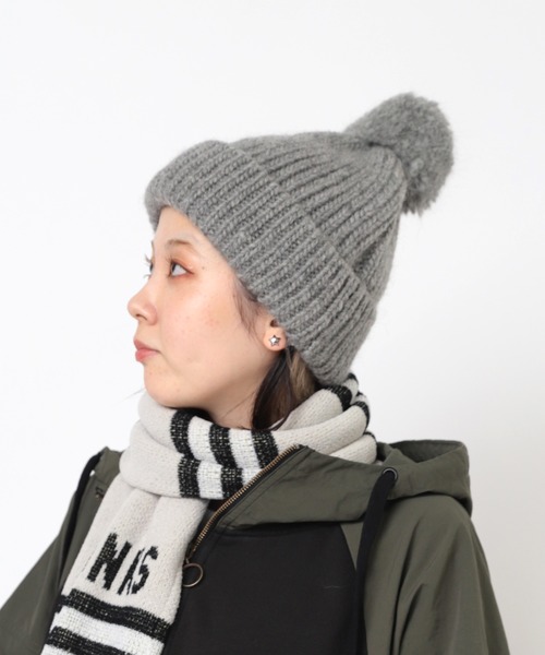 RNA（アールエヌエー）の「E5045 ローゲージニットＣＡＰ（ニットキャップ/ビーニー・レディース・グリーン/杢グレー/ブラック・FREE）」の14枚目の写真