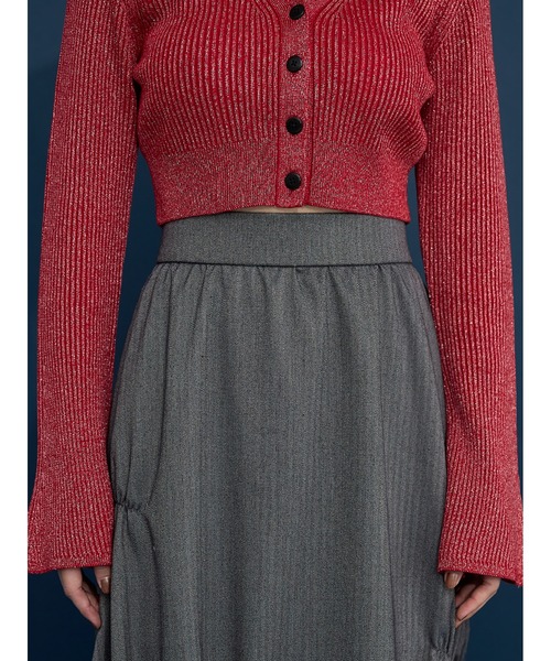 Stylevoice for xxx（スタイルヴォイスフォー）の「ヘリンボンバルーンスカート（スカート・レディース・ネイビー/ブラック・FREE）」の18枚目の写真