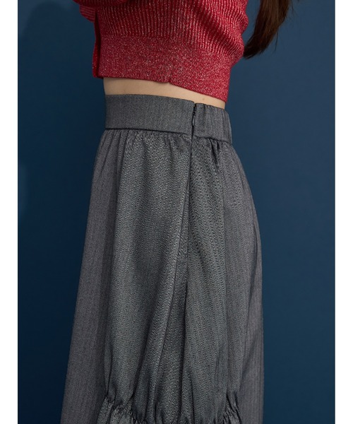 Stylevoice for xxx（スタイルヴォイスフォー）の「ヘリンボンバルーンスカート（スカート・レディース・ネイビー/ブラック・FREE）」の19枚目の写真