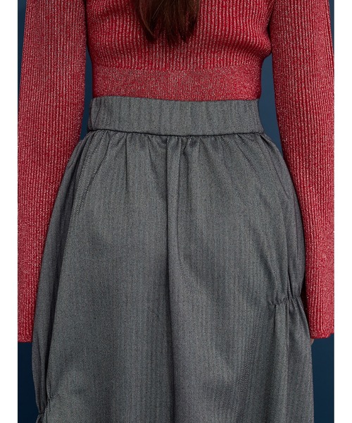 Stylevoice for xxx（スタイルヴォイスフォー）の「ヘリンボンバルーンスカート（スカート・レディース・ネイビー/ブラック・FREE）」の20枚目の写真