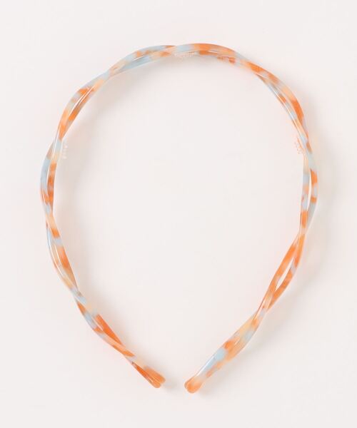 Fun & Daily（ファンアンドデイリー）の「F&D : アクリルクロスカチューシャ（カチューシャ・レディース・ブラウン/ベージュ/オレンジ・FREE）」の6枚目の写真