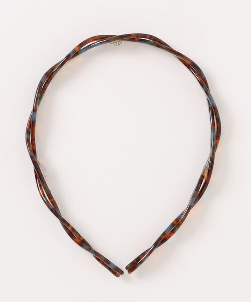 Fun & Daily（ファンアンドデイリー）の「F&D : アクリルクロスカチューシャ（カチューシャ・レディース・ブラウン/ベージュ/オレンジ・FREE）」の7枚目の写真