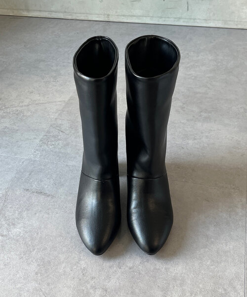 DouDou（ドゥドゥ）の「ルーズフィットミドルブーツ（ブーツ・レディース・ブラック・MEDIUM/SMALL/LARGE）」の3枚目の写真