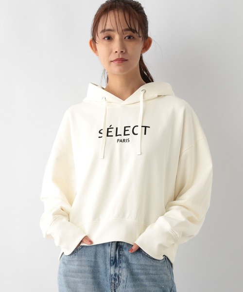 セール】乾きやすいプリントクロップドパーカー/115481