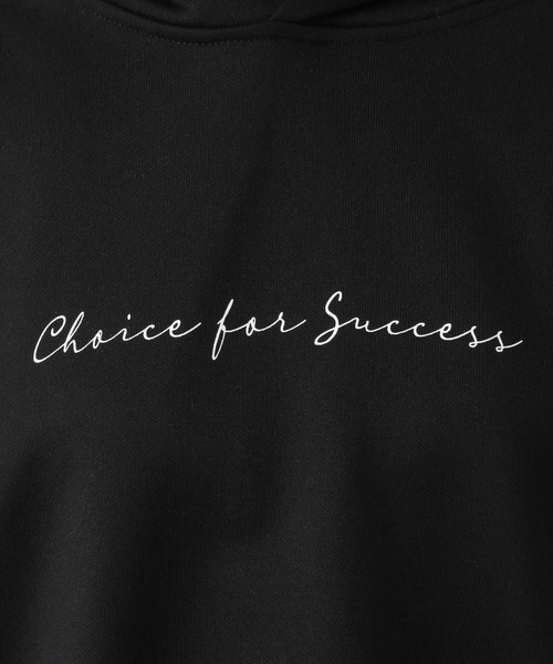 GLOBAL WORK（グローバルワーク）の「乾きやすいプリントクロップドパーカー/115481（パーカー・レディース・ブラック/ネイビー/アイボリー/杢グレー・LARGE/MEDIUM）」の10枚目の写真