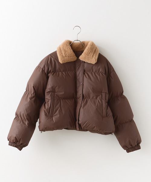 67▢FUGA フードファー中綿ジャケット TS0421-6 fur Collar down jacket / 襟ファー中綿ダウンジャケット