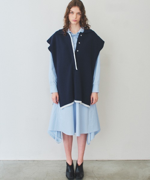 【セール】big knit vest（ベスト）｜soduk（スドーク）