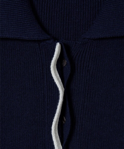 soduk(スドーク)の「【soduk】big knit vest(ベスト・レディース・ネイビー/レッド・ONE SIZE)」の5枚目の写真