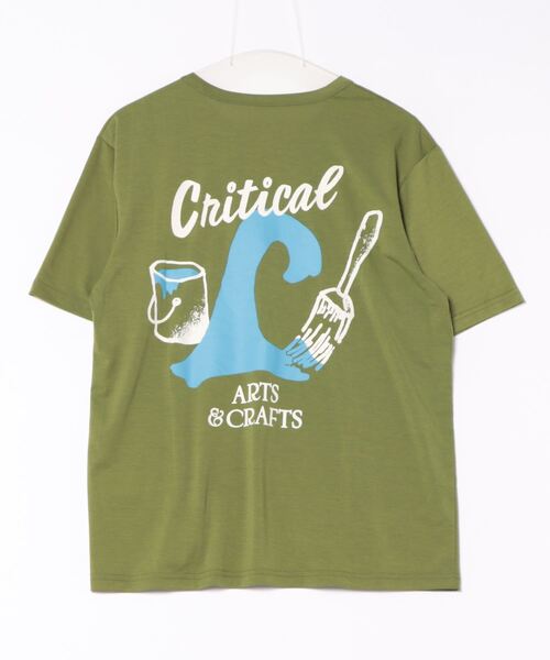 TCSS（ティーシーエスエス）の「DESIGN TEE/Critical Slide(TCSS)クリティカルスライドロゴデザイン入り半袖Tシャツ（Tシャツ/カットソー・メンズ・ホワイト/カーキ/ブラック・LARGE/MEDIUM/X-LARGE/SMALL）」の4枚目の写真