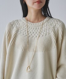 coen（コーエン）の「ロングチェーンハートモチーフネックレス（ヘアゴム）」