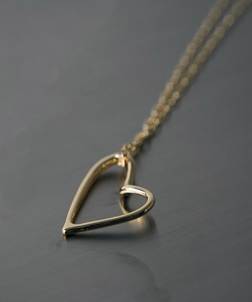coen（コーエン）の「ロングチェーンハートモチーフネックレス（ヘアゴム・レディース・シルバー/ゴールド・FREE）」の9枚目の写真