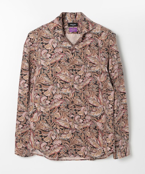 MEN'S BIGI(メンズビギ)の「Liberty コーデュロイフラワープリントシャツ(シャツ/ブラウス・メンズ・ボルドー/ブルー/ブラック・04/01/03/02)」の3枚目の写真