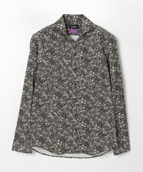 MEN'S BIGI(メンズビギ)の「Liberty コーデュロイフラワープリントシャツ(シャツ/ブラウス・メンズ・ボルドー/ブルー/ブラック・04/01/03/02)」の1枚目の写真