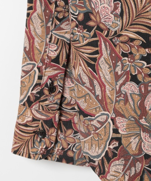 MEN'S BIGI(メンズビギ)の「Liberty コーデュロイフラワープリントシャツ(シャツ/ブラウス・メンズ・ボルドー/ブルー/ブラック・04/01/03/02)」の8枚目の写真